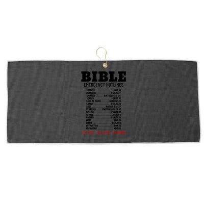 Bible Gifts Emergency Verse Numbers Scripture Hotline Large Microfiber Waffle Golf Towel