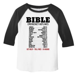 Bible Gifts Emergency Verse Numbers Scripture Hotline Toddler Fine Jersey T-Shirt