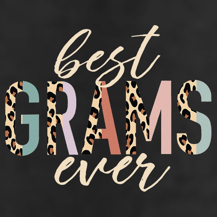 Best Grams Ever Gifts Leopard funny Mothers Day 7 Panel Mesh Trucker Snapback Hat