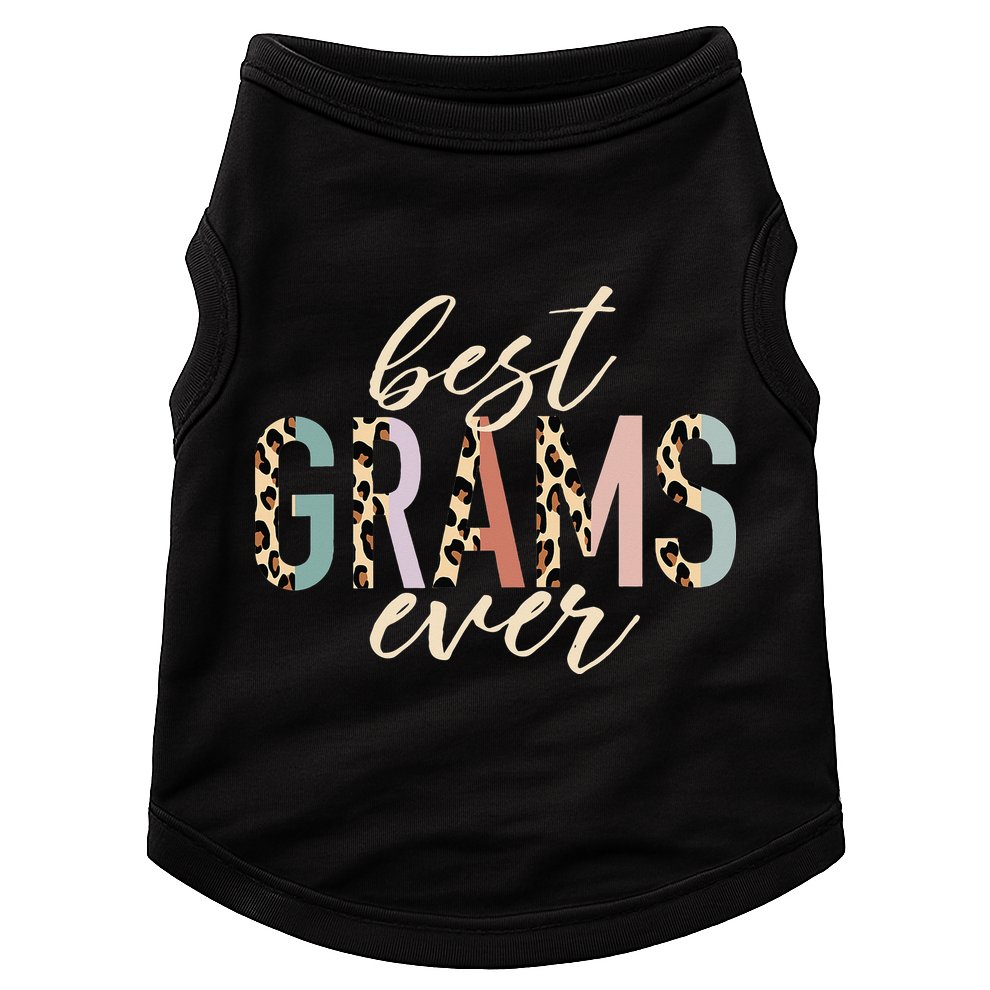 Best Grams Ever Gifts Leopard funny Mothers Day Doggie Tank