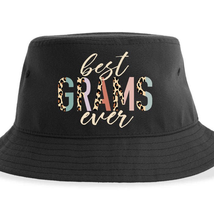Best Grams Ever Gifts Leopard funny Mothers Day Sustainable Bucket Hat