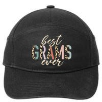 Best Grams Ever Gifts Leopard funny Mothers Day 7-Panel Snapback Hat