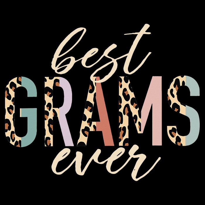 Best Grams Ever Gifts Leopard funny Mothers Day Premium T-Shirt