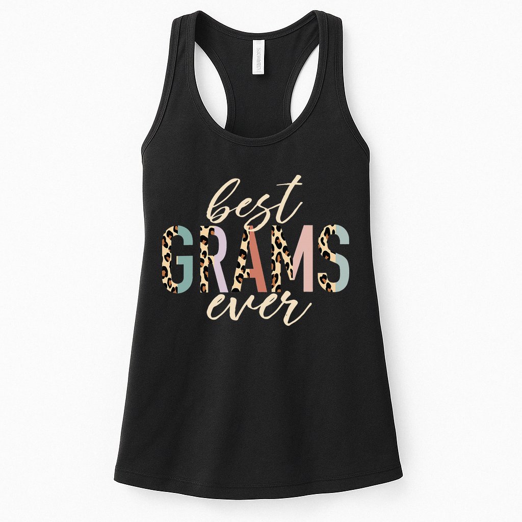 Best Grams Ever Gifts Leopard funny Mothers Day Womens Tank Top