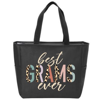 Best Grams Ever Gifts Leopard funny Mothers Day Zip Tote Bag