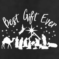 BEST GIFT EVER Christian Christmas Jesus Nativity Religious TShirt 7 Panel Mesh Trucker Snapback Hat