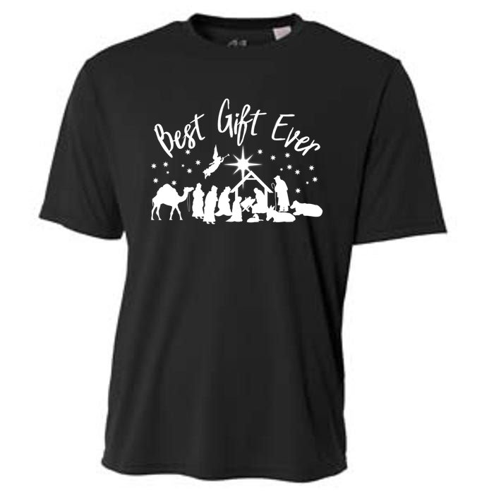 BEST GIFT EVER Christian Christmas Jesus Nativity Religious TShirt Cooling Performance Crew T-Shirt