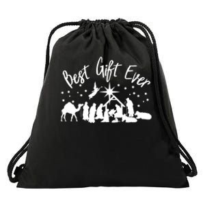 BEST GIFT EVER Christian Christmas Jesus Nativity Religious TShirt Drawstring Bag