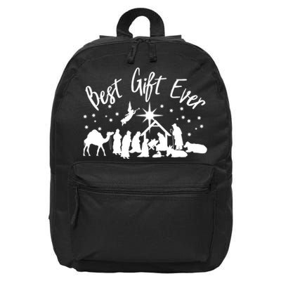 BEST GIFT EVER Christian Christmas Jesus Nativity Religious TShirt 16 in Basic Backpack