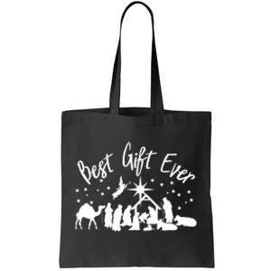 BEST GIFT EVER Christian Christmas Jesus Nativity Religious TShirt Tote Bag