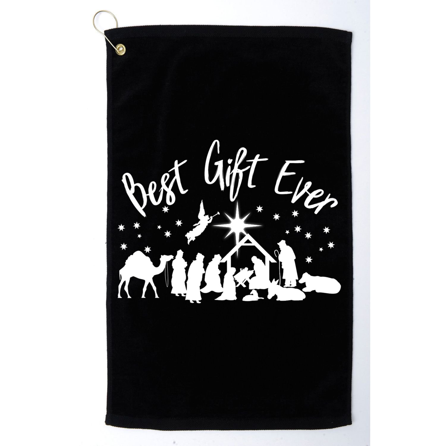BEST GIFT EVER Christian Christmas Jesus Nativity Religious TShirt Golf Towel