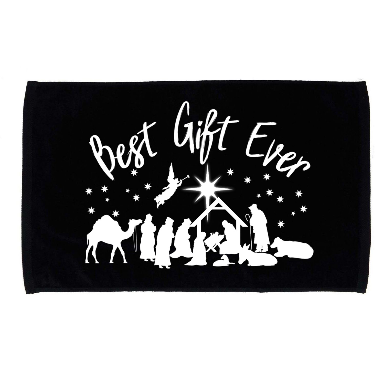 BEST GIFT EVER Christian Christmas Jesus Nativity Religious TShirt Microfiber Hand Towel