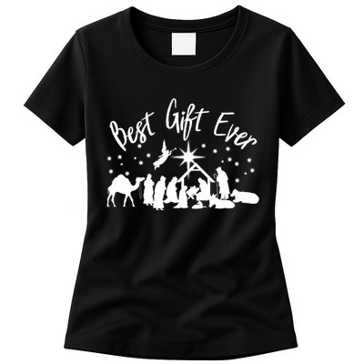 BEST GIFT EVER Christian Christmas Jesus Nativity Religious TShirt Womens T-Shirt