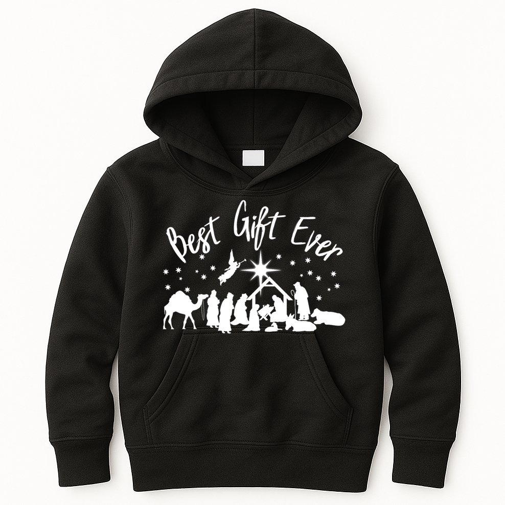BEST GIFT EVER Christian Christmas Jesus Nativity Religious TShirt Kids Hoodie