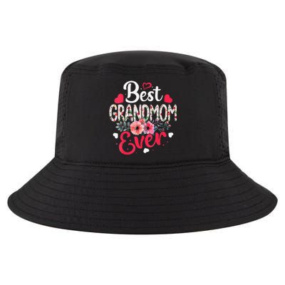 Best Grandmom Ever Funny Flower Mother's Day Clothing Cool Comfort Performance Bucket Hat