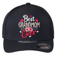 Best Grandmom Ever Funny Flower Mother's Day Clothing Flexfit Unipanel Trucker Cap