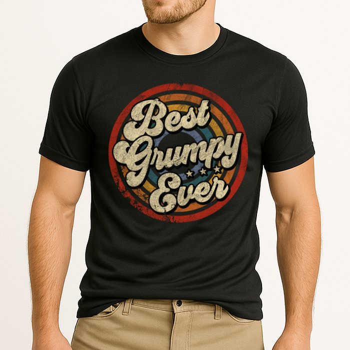 Best Grumpy Ever Vintage Retro Style Performance Shirt