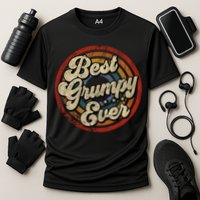 Best Grumpy Ever Vintage Retro Style Performance Shirt