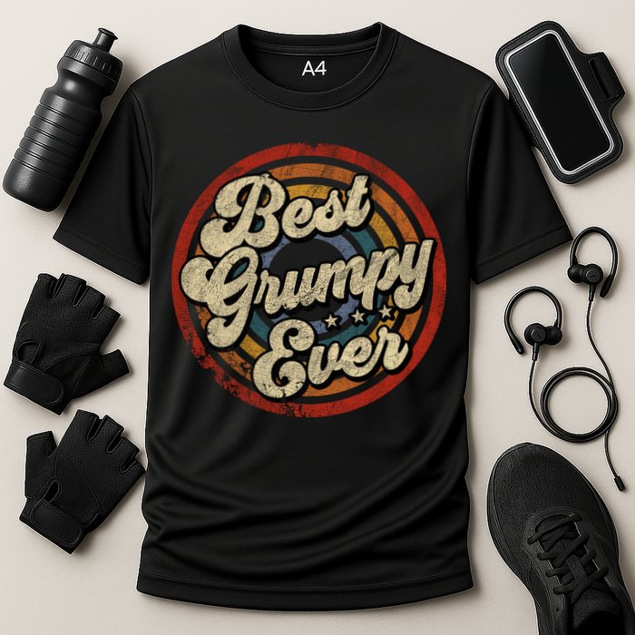 Best Grumpy Ever Vintage Retro Style Performance Shirt