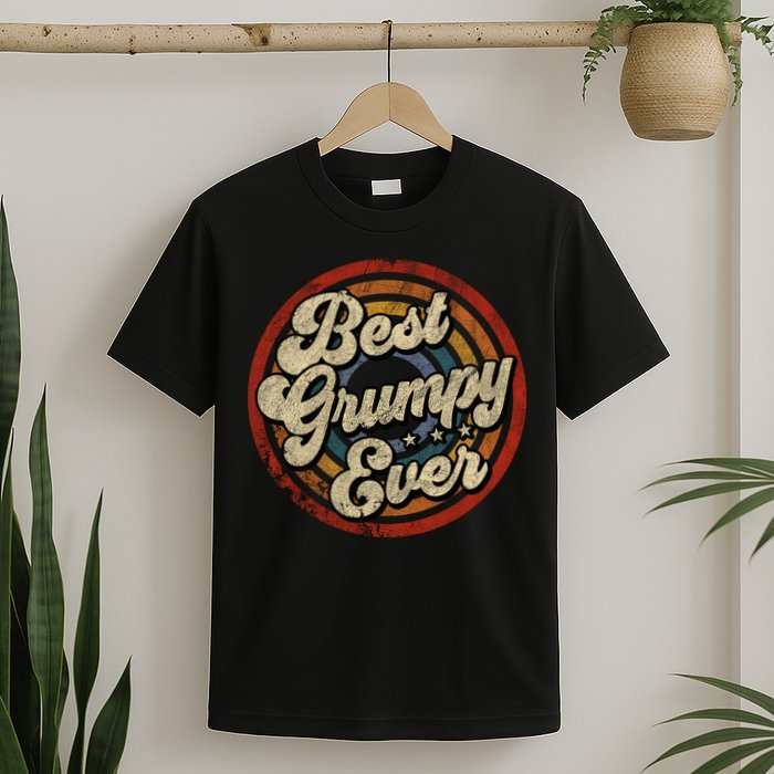 Best Grumpy Ever Vintage Retro Style T-Shirt