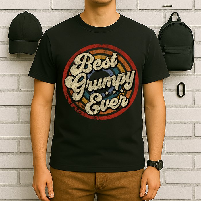 Best Grumpy Ever Vintage Retro Style T-Shirt