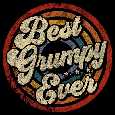 Best Grumpy Ever Vintage Retro Style T-Shirt