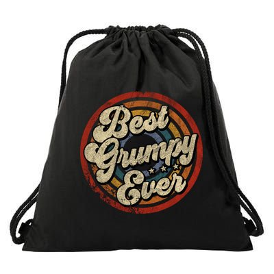 Best Grumpy Ever Vintage Retro Style Drawstring Bag