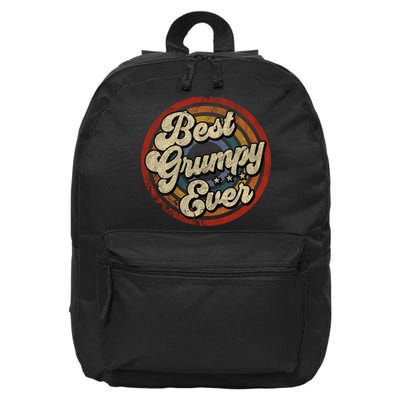 Best Grumpy Ever Vintage Retro Style 16 in Basic Backpack