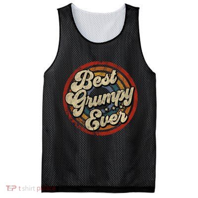 Best Grumpy Ever Vintage Retro Style Mesh Reversible Basketball Jersey Tank