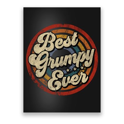 Best Grumpy Ever Vintage Retro Style Poster