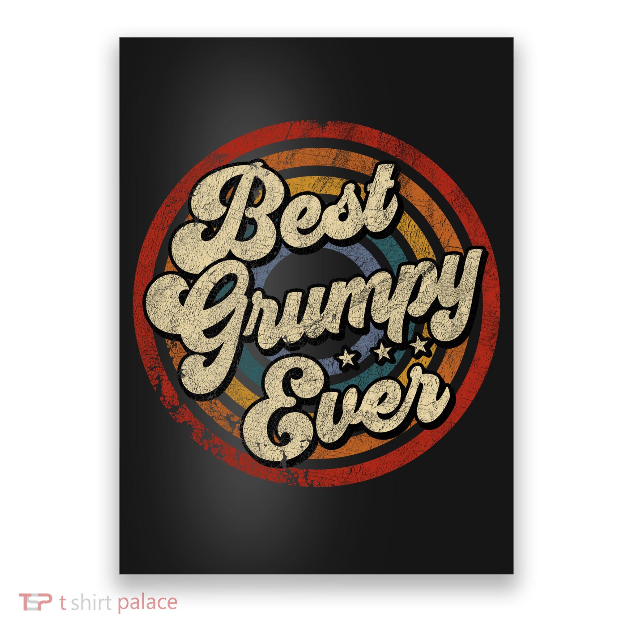 Best Grumpy Ever Vintage Retro Style Poster