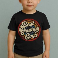 Best Grumpy Ever Vintage Retro Style Toddler T-Shirt