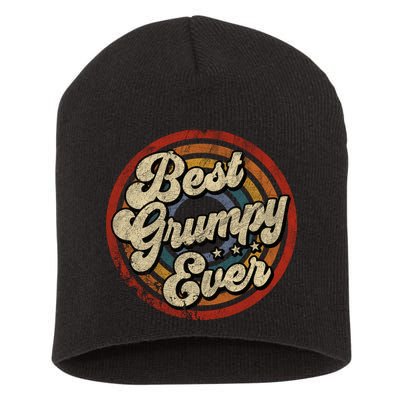 Best Grumpy Ever Vintage Retro Style Short Acrylic Beanie