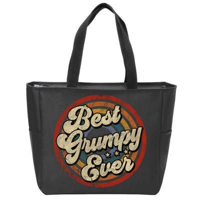 Best Grumpy Ever Vintage Retro Style Zip Tote Bag