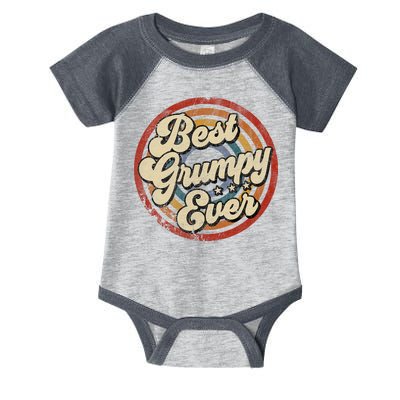 Best Grumpy Ever Vintage Retro Style Infant Baby Jersey Bodysuit