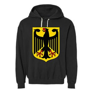 Badge Germany Flag Cool German Flags Garment-Dyed Fleece Hoodie