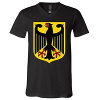 Badge Germany Flag Cool German Flags V-Neck T-Shirt