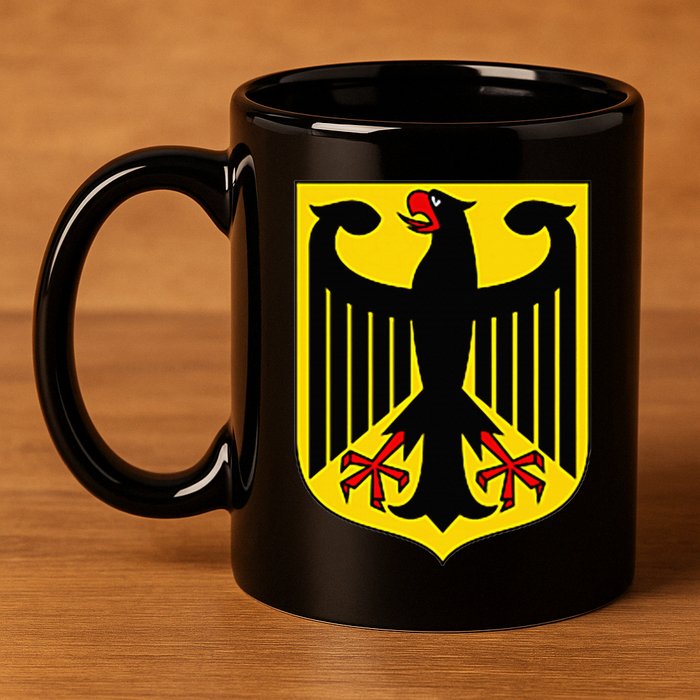 Badge Germany Flag Cool German Flags 11oz C Handle Ceramic Mug