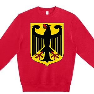 Badge Germany Flag Cool German Flags Premium Crewneck Sweatshirt