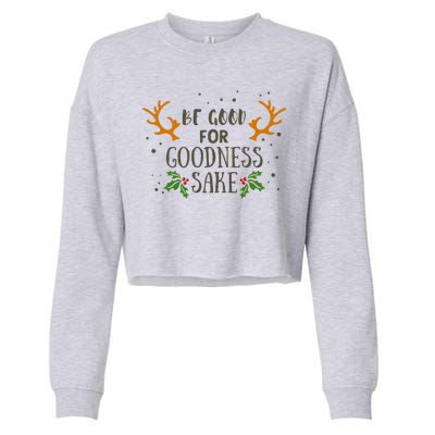 Be Good For Goodness Sake Cropped Pullover Crew