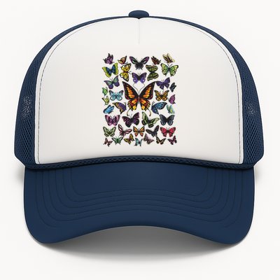 Butterfly Gift For Men Women Butterfly Lover Collection Trucker Hat