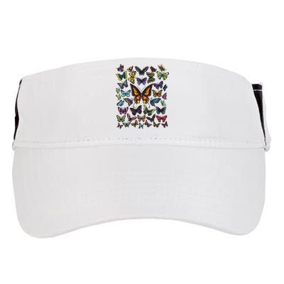 Butterfly Gift For Men Women Butterfly Lover Collection Adult Drive Performance Visor