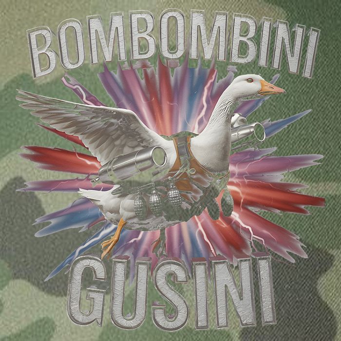 Bombombini Gusini Funny Italian Brainrot Meme Bootleg Legacy Tie Dye Trucker Hat