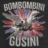 Bombombini Gusini Funny Italian Brainrot Meme Bootleg 7 Panel Mesh Trucker Snapback Hat
