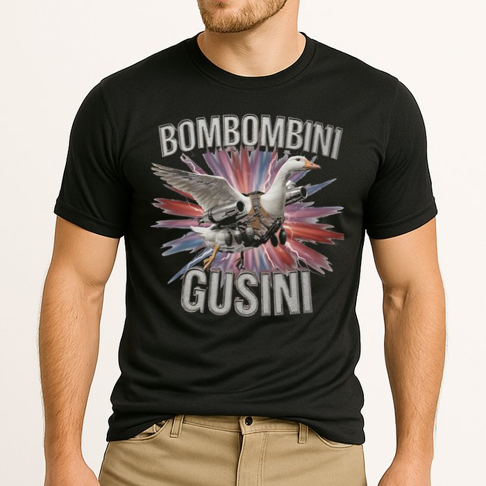 Bombombini Gusini Funny Italian Brainrot Meme Bootleg Performance Shirt