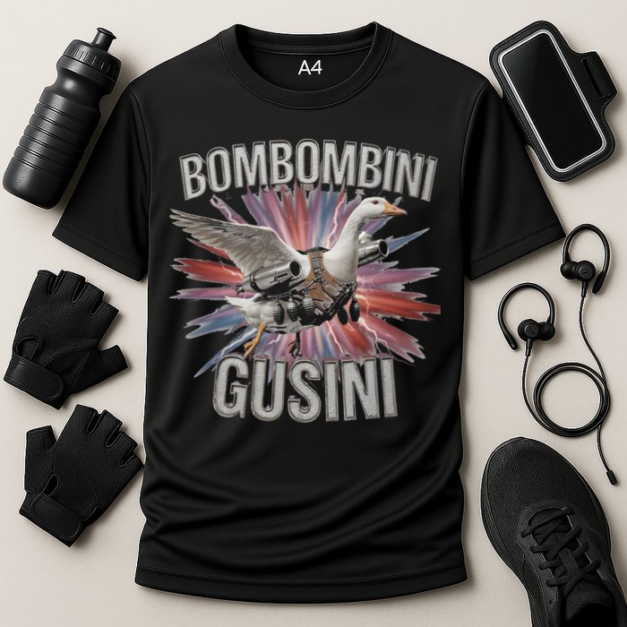 Bombombini Gusini Funny Italian Brainrot Meme Bootleg Performance Shirt