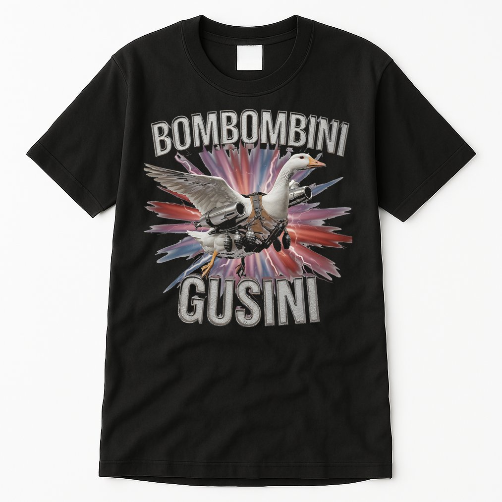 Bombombini Gusini Funny Italian Brainrot Meme Bootleg Tall T-Shirt