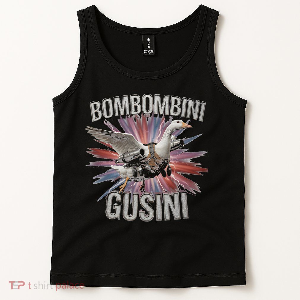 Bombombini Gusini Funny Italian Brainrot Meme Bootleg Tank Top