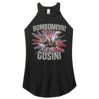Bombombini Gusini Funny Italian Brainrot Meme Bootleg Women's Perfect Tri Rocker Tank