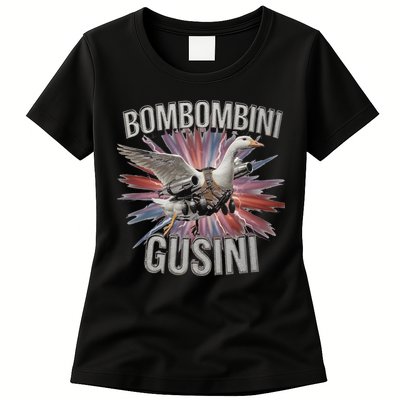 Bombombini Gusini Funny Italian Brainrot Meme Bootleg Womens T-Shirt